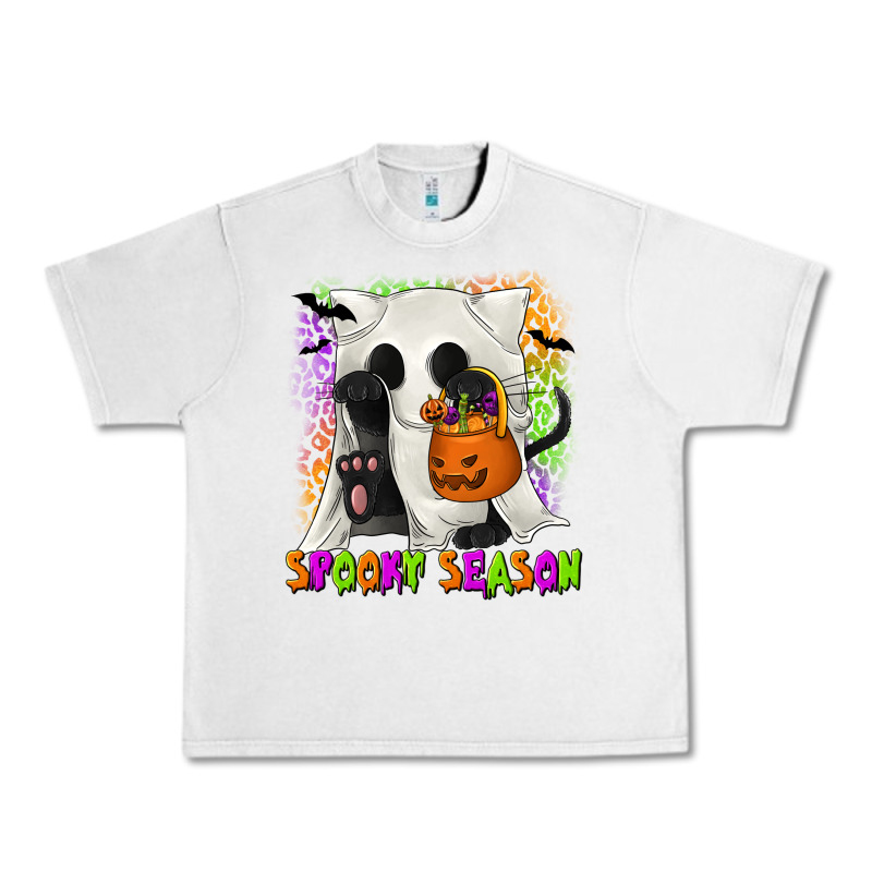 Spooky Season Ghost Cat Urban Heavy Tee by texasbilliewilder | Teevron