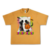 Peanut Butter Spooky Season Ghost Cat Urban Heavy Tee - texasbilliewilder