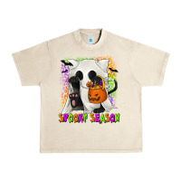 Sandshell Spooky Season Ghost Cat Urban Heavy Tee - texasbilliewilder