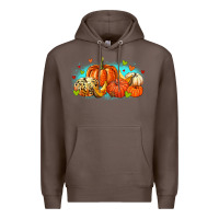 Coffee thankful pumpkins Premium Hoodie - MaliasSmallBusiness