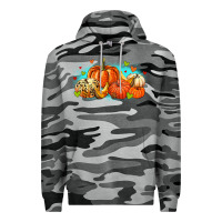 Slate Camo thankful pumpkins Premium Hoodie - MaliasSmallBusiness