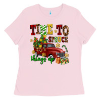 Bubblegum Pink time to spruce things up Ladies Tee - AdoDesignShop