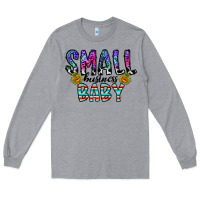 Heather Grey small business baby Long Sleeve Tee - CowhideDigitalArt