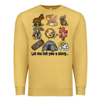 Antique Gold let me tell you a story Premium Sweatshirt - MaliasSmallBusiness