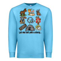 Ocean Blue let me tell you a story Premium Sweatshirt - MaliasSmallBusiness