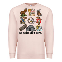 Pale Pink let me tell you a story Premium Sweatshirt - MaliasSmallBusiness
