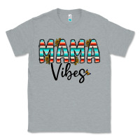 Heather Grey mama vibes Classic Tee - CowhideDigitalArt