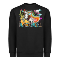 Black cosmic cowgirl Heavyweight Sweatshirt - Zillion Design Studio