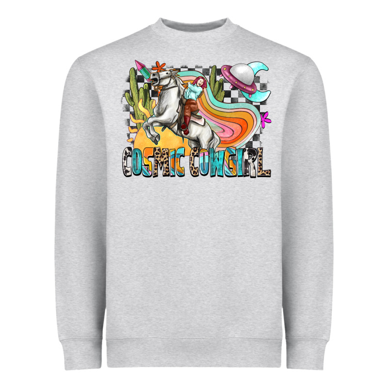 Cosmic Cowgirl Heavyweight Sweatshirt by Zillion Design Studio | Teevron