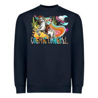 Navy cosmic cowgirl Heavyweight Sweatshirt - Zillion Design Studio