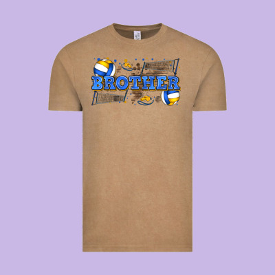 Brother Volleyball Vintage Tee Designed By Zillion Design Studio