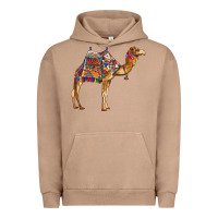 Pigment Burro camel with colorful saddle Urban Hoodie - BarkalooDesign