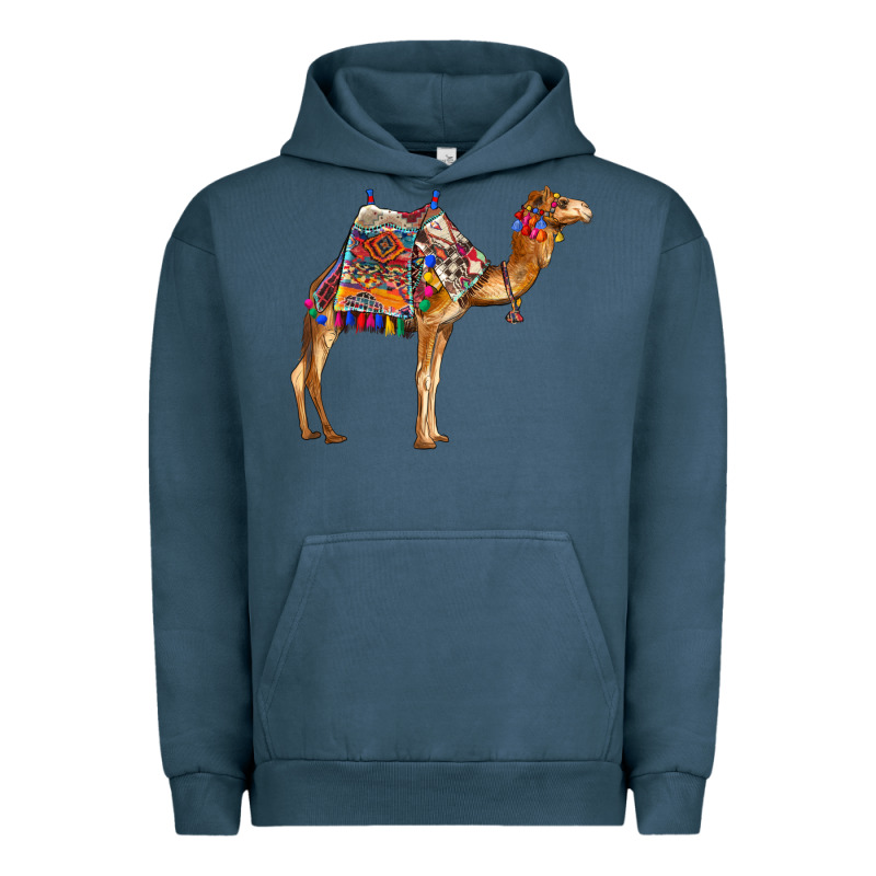 Camel With Colorful Saddle Urban Hoodie by BarkalooDesign | Teevron