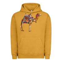 Pigment Peanut Butter camel with colorful saddle Urban Hoodie - BarkalooDesign