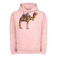 Pigment Salmon camel with colorful saddle Urban Hoodie - BarkalooDesign