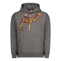 Pigment Tornado camel with colorful saddle Urban Hoodie - BarkalooDesign