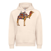 Sandshell camel with colorful saddle Urban Hoodie - BarkalooDesign