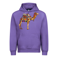 Tulip camel with colorful saddle Urban Hoodie - BarkalooDesign
