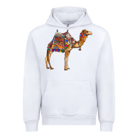 White camel with colorful saddle Urban Hoodie - BarkalooDesign