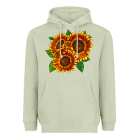 Matcha tiger eyes sunflower Heavyweight Hoodie - LillyAllenDesigns