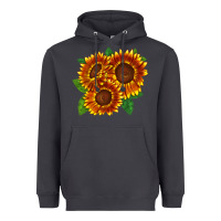 Smoke tiger eyes sunflower Heavyweight Hoodie - LillyAllenDesigns