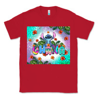 Red ohana stitch Classic Tee - AdoDesignShop