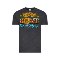 Vintage Black home sweet home sunflower Vintage Tee - BarkalooDesign