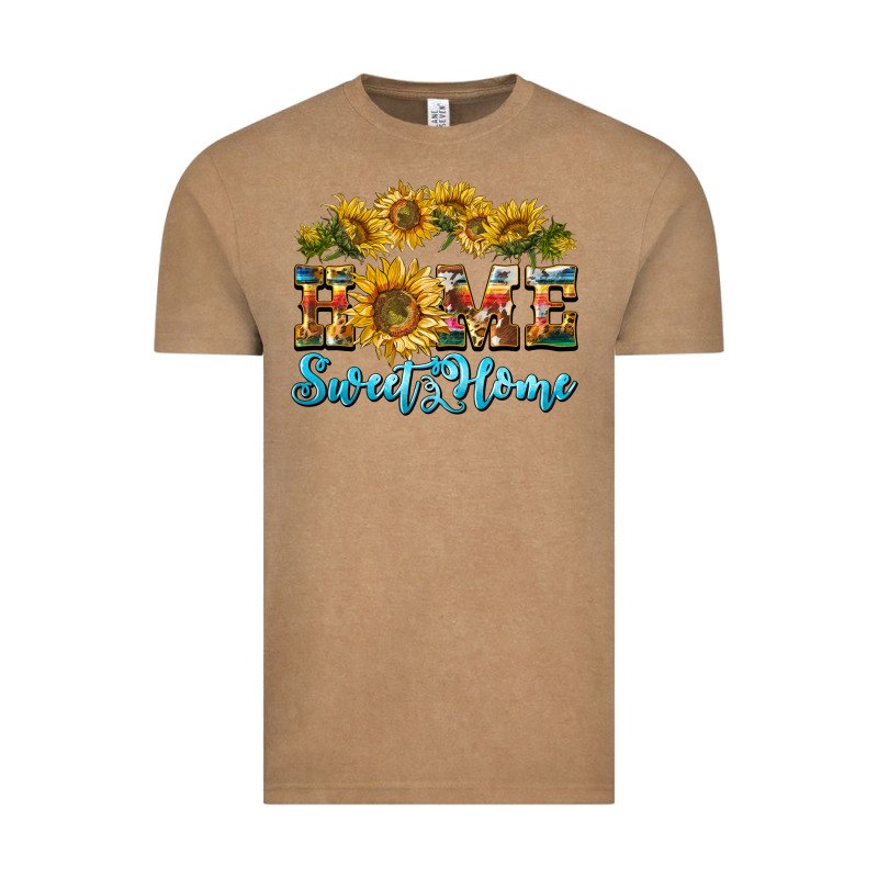 Home Sweet Home Sunflower Vintage Tee by BarkalooDesign | Teevron