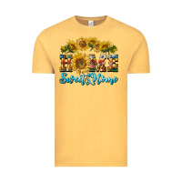 Vintage Mustard home sweet home sunflower Vintage Tee - BarkalooDesign
