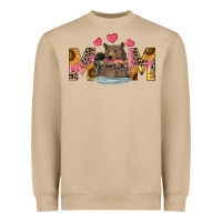 Mom Bear With Sunflowers Heavyweight Sweatshirt | Teevron