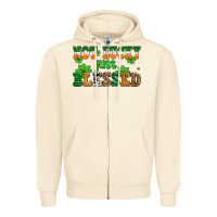 Sandshell not lucky just blessed Zipper Hoodie - AdoDesignShop