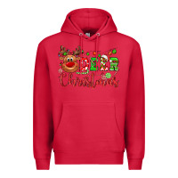 Cardinal Deer Christmas reindeer Premium Hoodie - NancyCooperArtShop