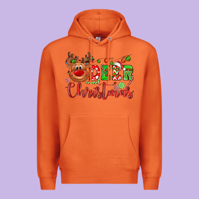 Deer Christmas Reindeer Premium Hoodie Designed By Nancycooperartshop