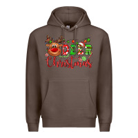 Coffee Deer Christmas reindeer Premium Hoodie - NancyCooperArtShop