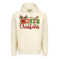 Sandshell Deer Christmas reindeer Premium Hoodie - NancyCooperArtShop