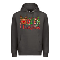 Smoke Deer Christmas reindeer Premium Hoodie - NancyCooperArtShop