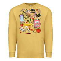 Antique Gold can't talk right now doing teacher stuff Premium Sweatshirt - MaliasSmallBusiness