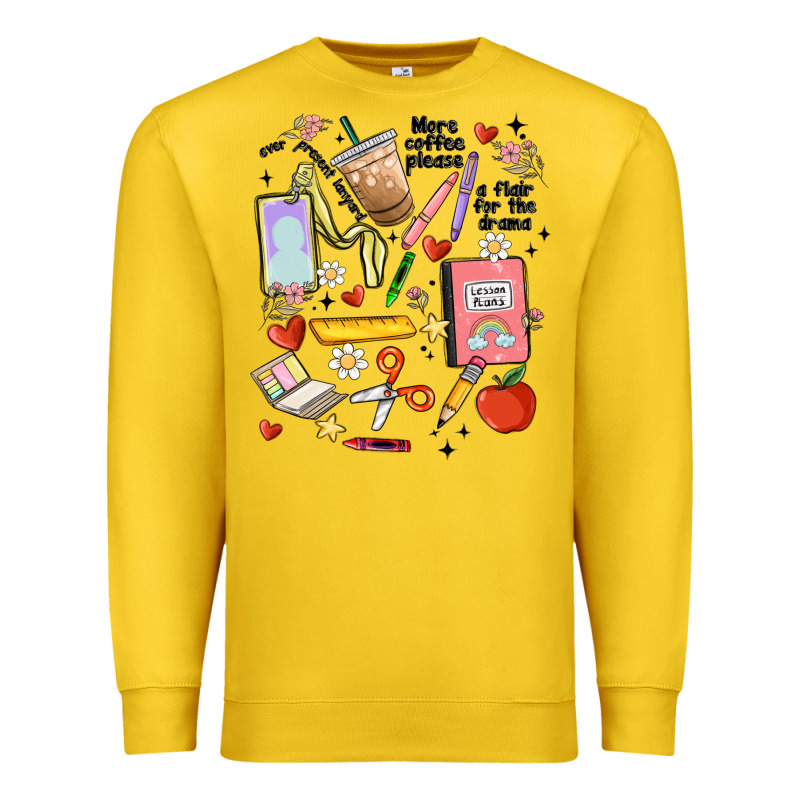 Can't Talk Right Now Doing Teacher Stuff Premium Sweatshirt by MaliasSmallBusiness | Teevron