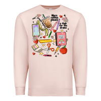 Pale Pink can't talk right now doing teacher stuff Premium Sweatshirt - MaliasSmallBusiness