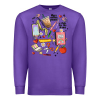 Purple can't talk right now doing teacher stuff Premium Sweatshirt - MaliasSmallBusiness