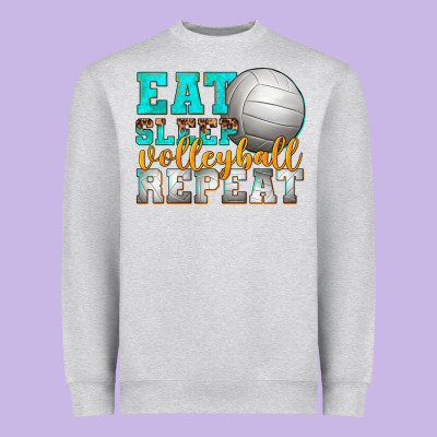Heavyweight Sweatshirt eat sleep volleyball repeat