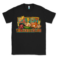 Black happy thanksgiving Classic Tee - FaDigitalArtStudio
