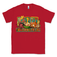 Red happy thanksgiving Classic Tee - FaDigitalArtStudio
