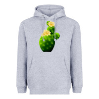 Heather Grey texas cactus Heavyweight Hoodie - LillyAllenDesigns