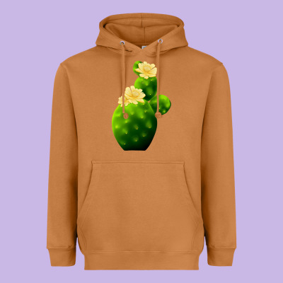 Texas Cactus Heavyweight Hoodie Designed By Lillyallendesigns