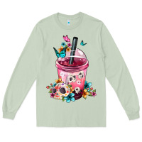 Matcha mexican day of the dead skulls coffee cup Long Sleeve Tee - FaDigitalArtStudio