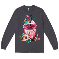 Smoke mexican day of the dead skulls coffee cup Long Sleeve Tee - FaDigitalArtStudio