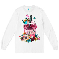 White mexican day of the dead skulls coffee cup Long Sleeve Tee - FaDigitalArtStudio