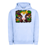 Pigment Grape Ice st patricks baby cow with leopard background Urban Hoodie - Jasminsmagicworld