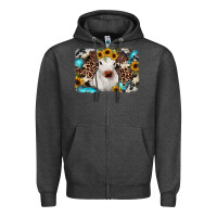 Charcoal Heather cowhide leopard calf Zipper Hoodie - JahusDesignShop